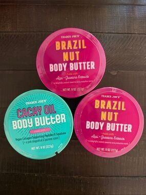 Trader Joe's Brazil Nut Body Butter and Cacay Oil Body Butter